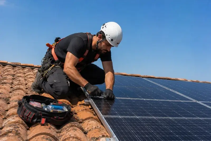 Maintenance et monitoring de panneaux solaires au Langon